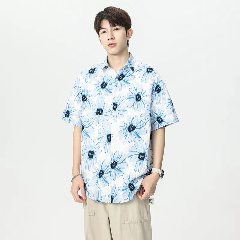 Fakeyoung Shirts Unisex Blue Melody Seedling Floral-2