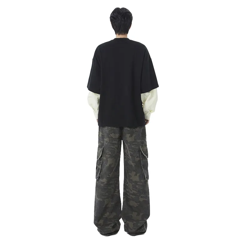 Fakeyoung Cargo Pants Unisex Camouflage-1
