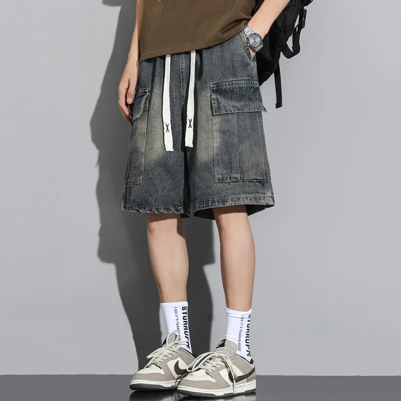 Fakeyoung Denim Shorts Unisex-7