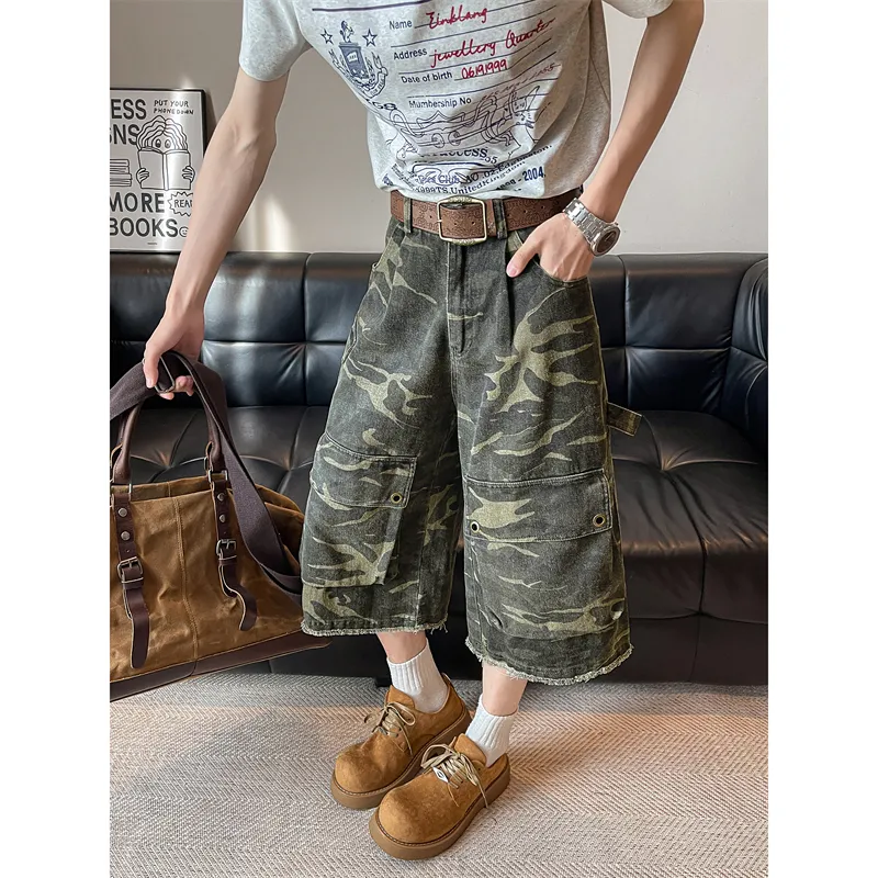 Fakeyoung Casual Shorts Unisex Camouflage-4