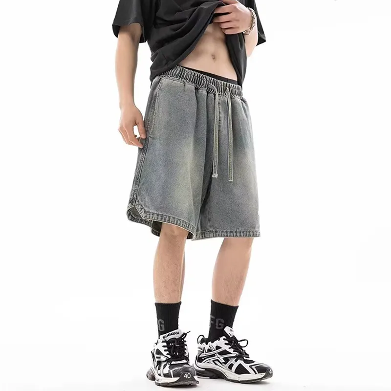 Fakeyoung Denim Shorts Unisex-3