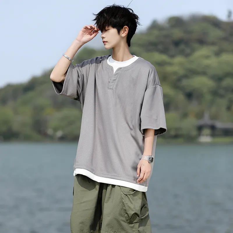 Fakeyoung Short Sleeved T Shirts Unisex-8