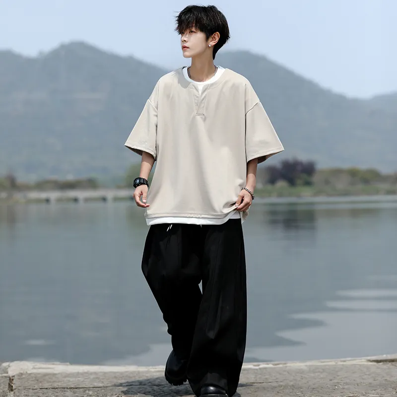 Fakeyoung Short Sleeved T Shirts Unisex-12