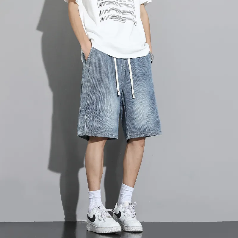 Fakeyoung Denim Shorts Unisex-4