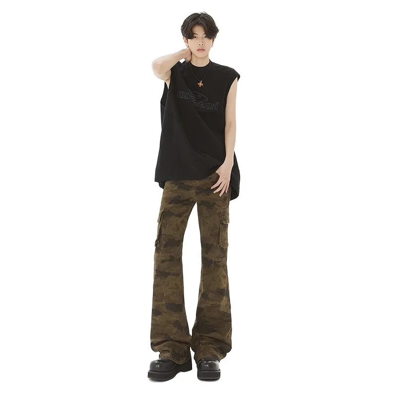 Fakeyoung Cargo Pants Unisex Camouflage-1