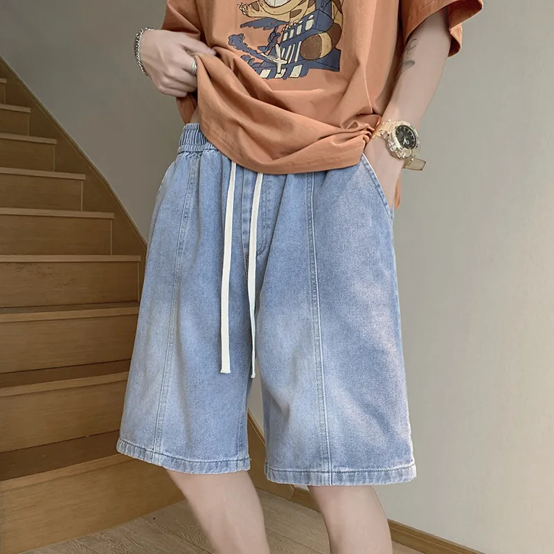 Fakeyoung Denim Shorts Unisex-13