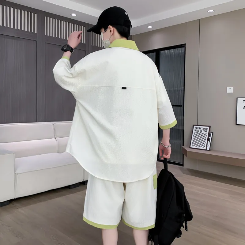 Fakeyoung Shirt Matching Set Unisex-12