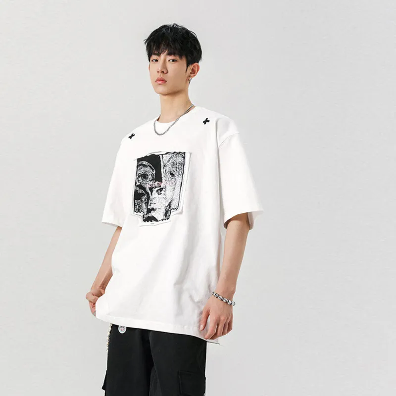 TESTUNG Classic T Shirt Unisex Pure White Color-10