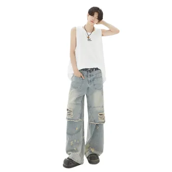 Fakeyoung Jeans Unisex Distressed