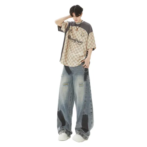 Fakeyoung Jeans Unisex Color Blocking