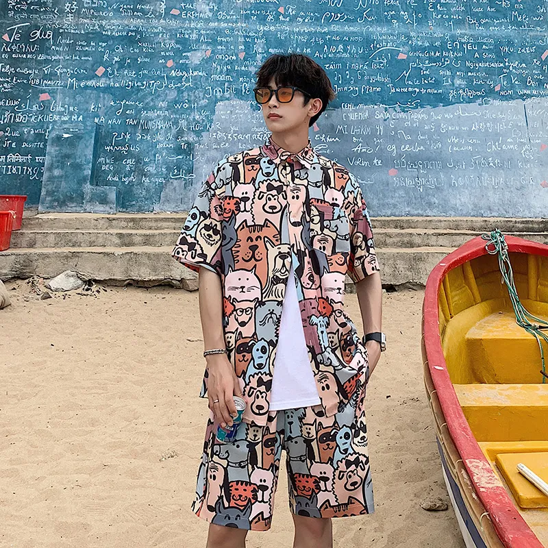 Fakeyoung Shirt Matching Set Unisex-2