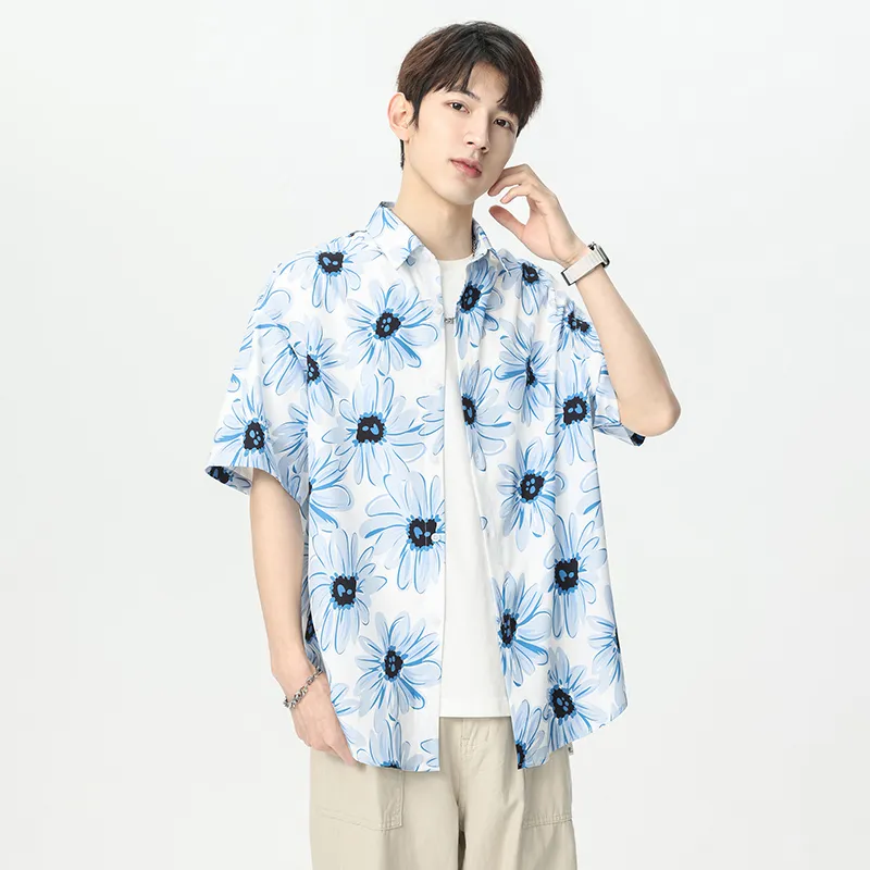 Fakeyoung Shirts Unisex Blue Melody Seedling Floral-3