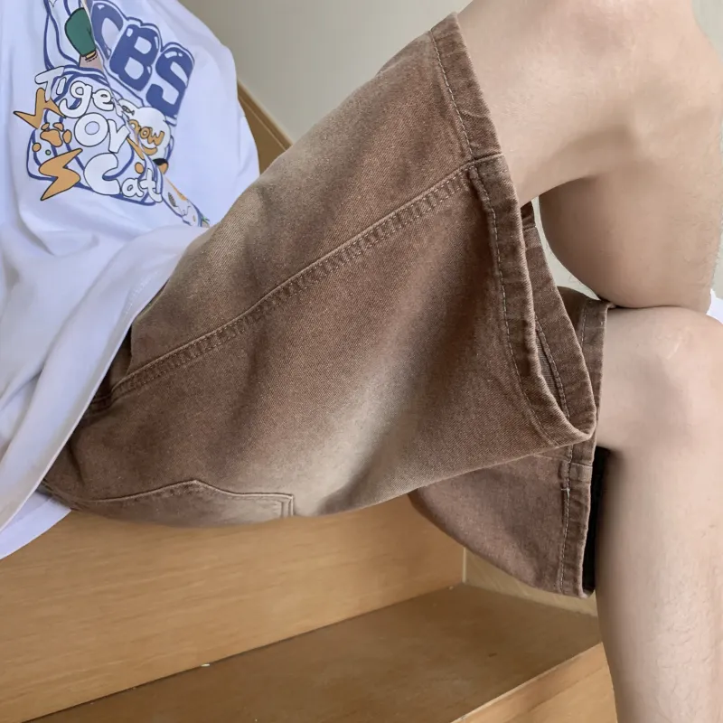 Fakeyoung Denim Shorts Unisex-11