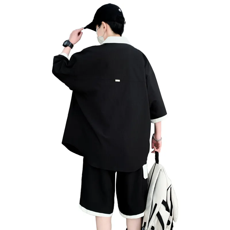 Fakeyoung Shirt Matching Set Unisex-1