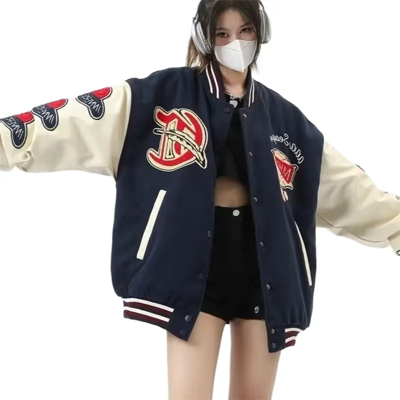 Fakeyoung Jackets Coats Unisex Navy Blue-2
