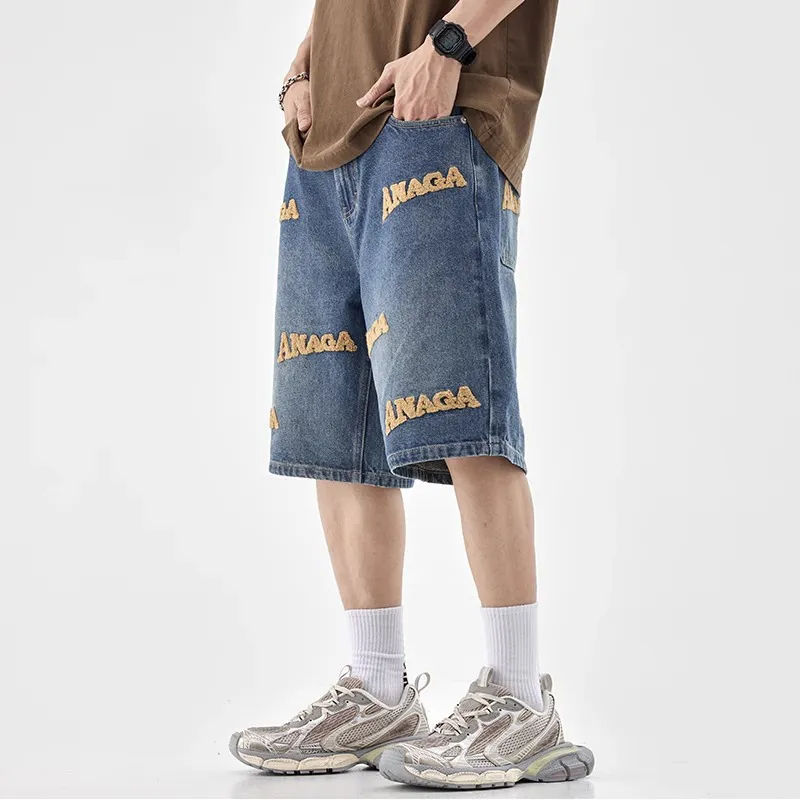 Fakeyoung Denim Shorts Unisex Blue-2