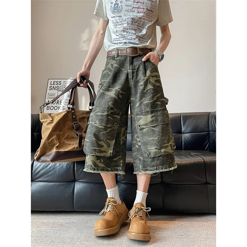 Fakeyoung Casual Shorts Unisex Camouflage-3