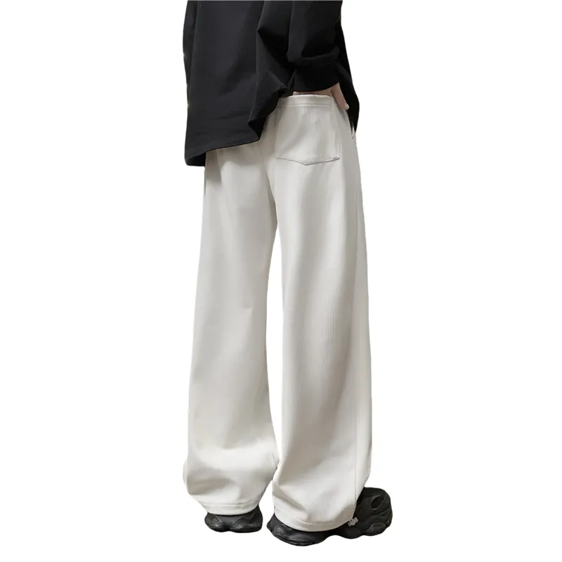 Fakeyoung Casual Pants Unisex Black-6