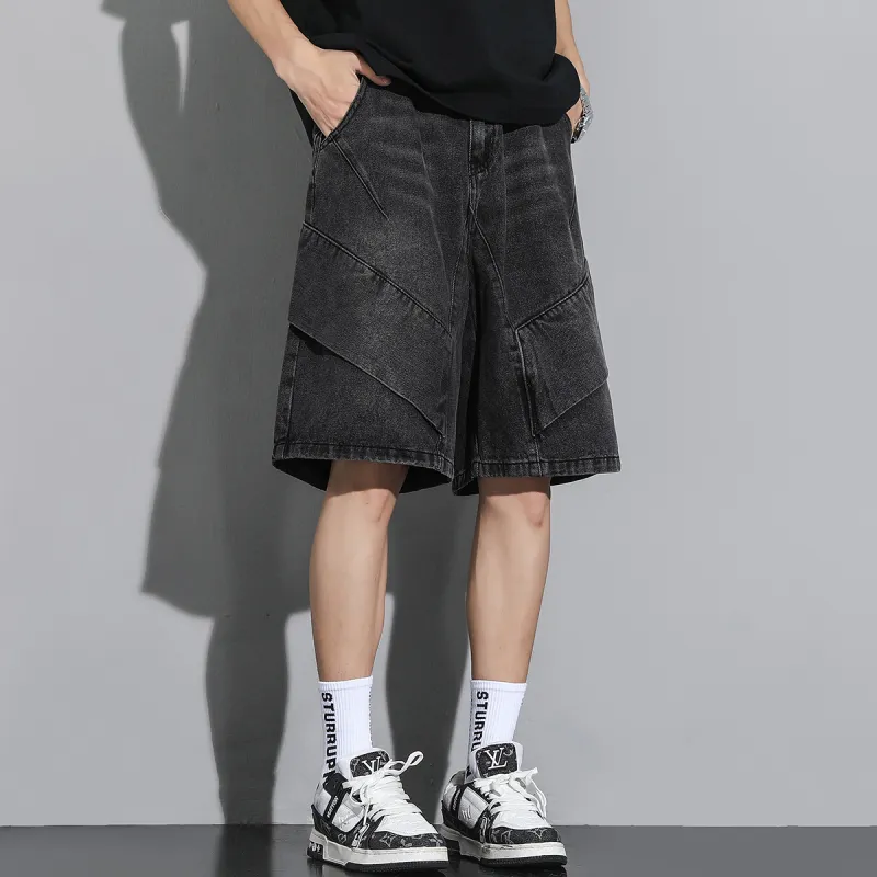 Fakeyoung Denim Shorts Unisex-5