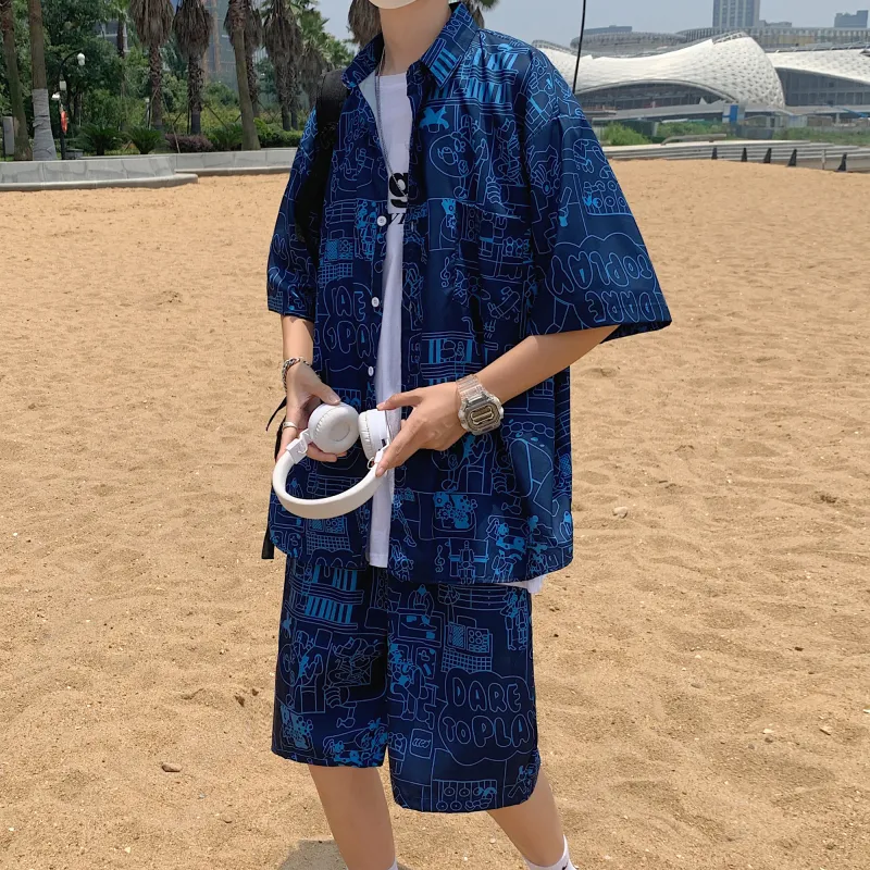 Fakeyoung Shirt Matching Set Unisex-6