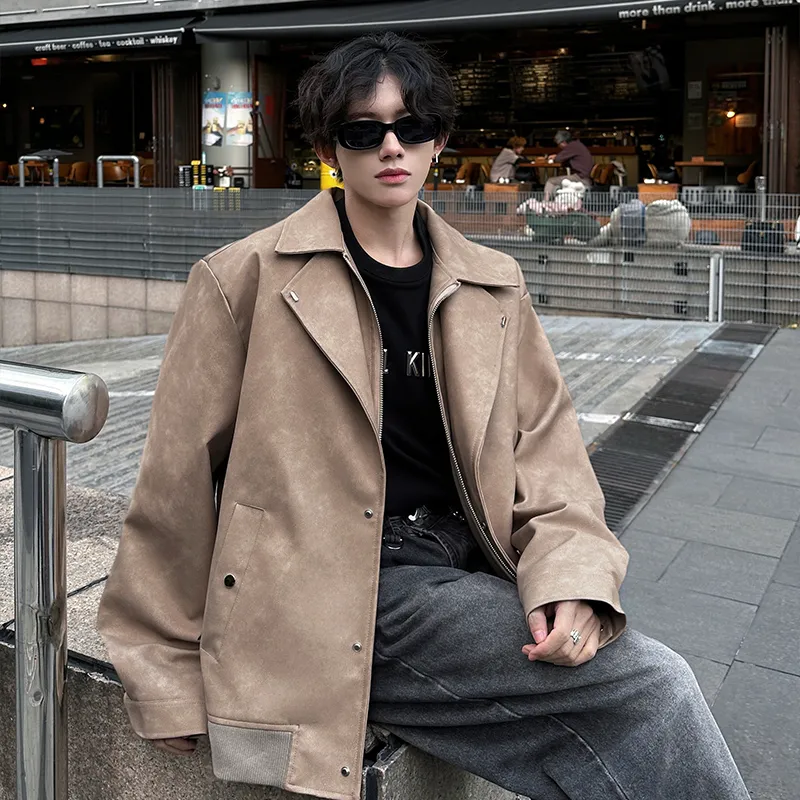 Fakeyoung Leather Jacket Unisex-11