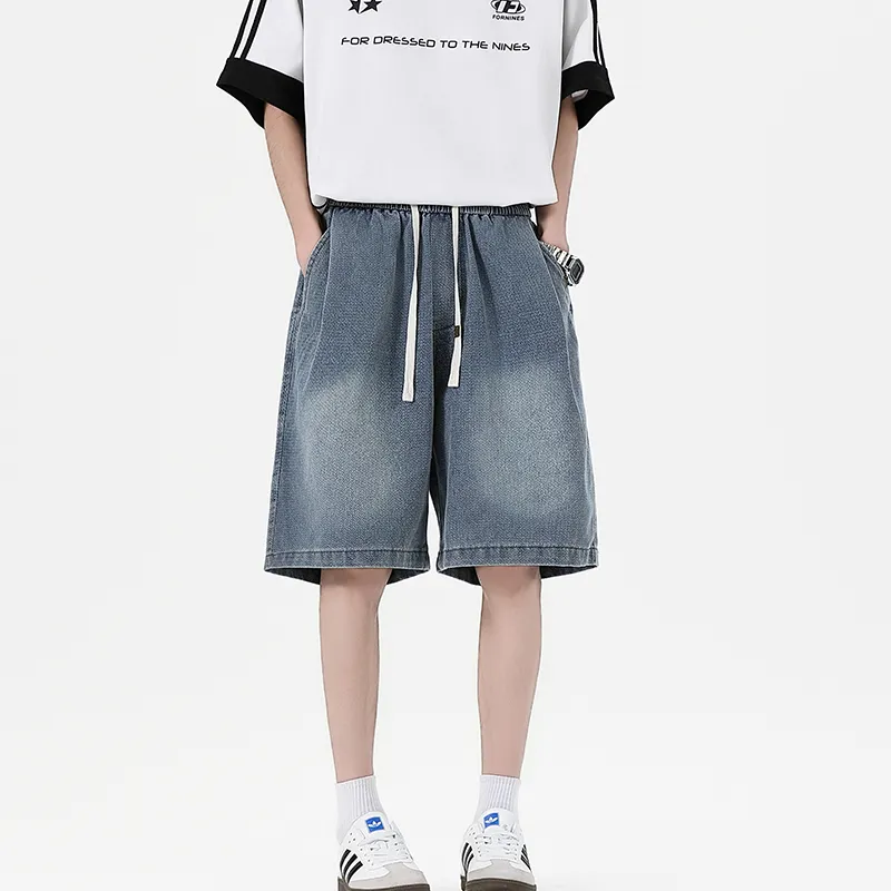 Fakeyoung Denim Shorts Unisex-3