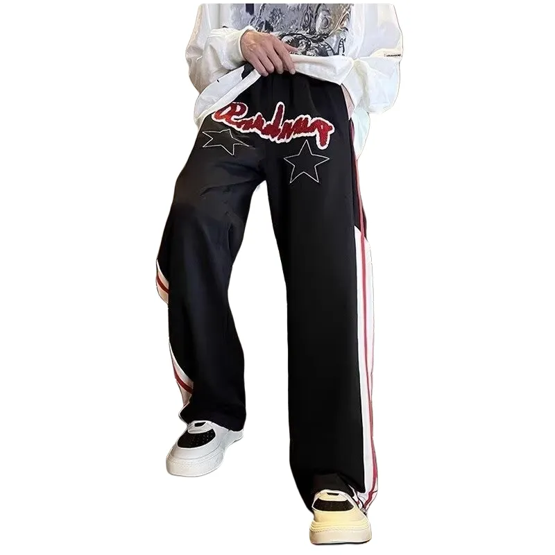 Fakeyoung Casual Pants Unisex Black-3