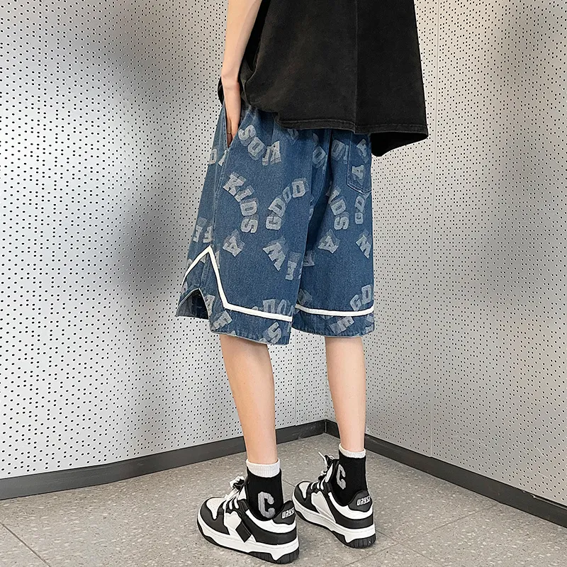 TESTUNG Classic Denim Shorts Unisex-12