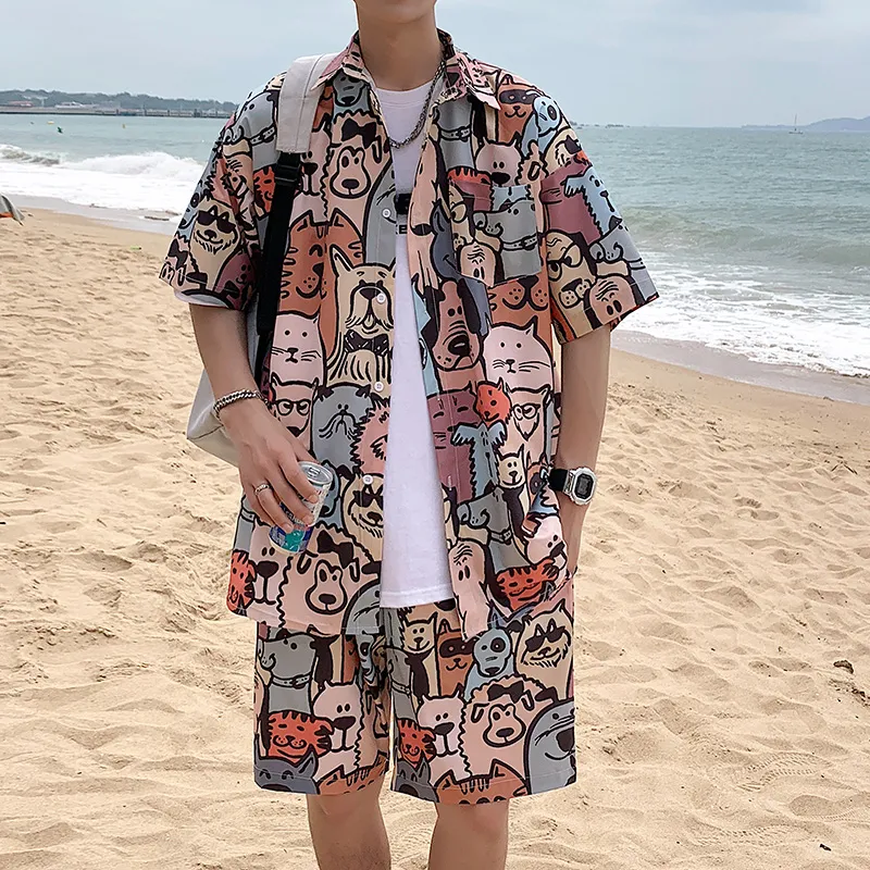 Fakeyoung Shirt Matching Set Unisex-3