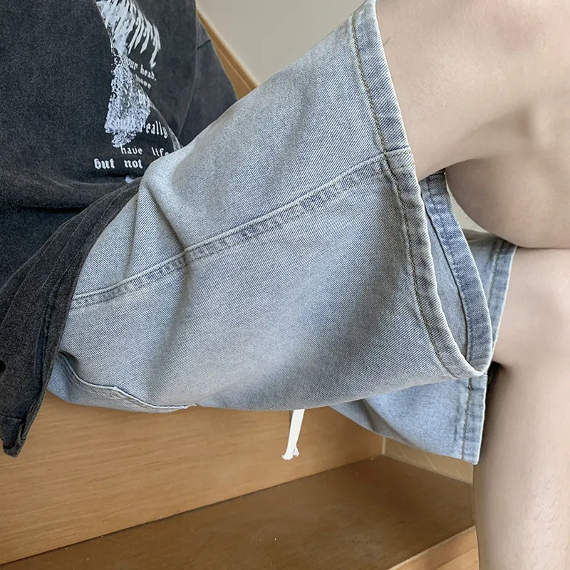 Fakeyoung Denim Shorts Unisex-3
