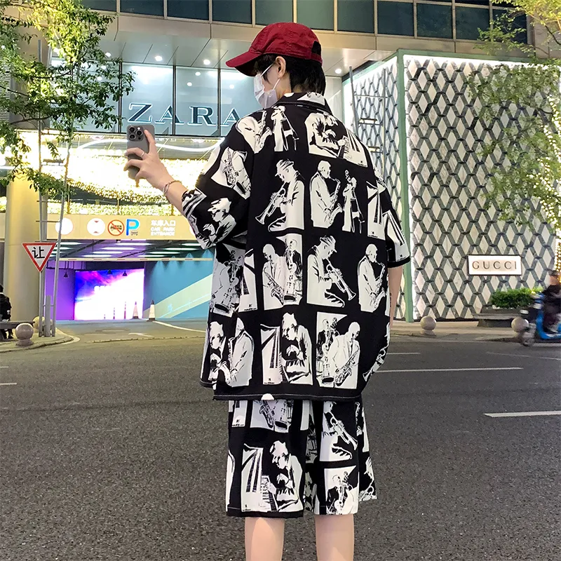 Fakeyoung Shirt Matching Set Unisex-4