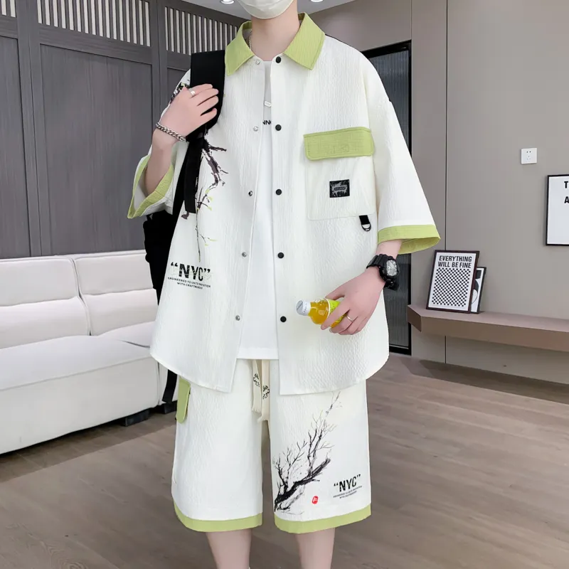 Fakeyoung Shirt Matching Set Unisex-10