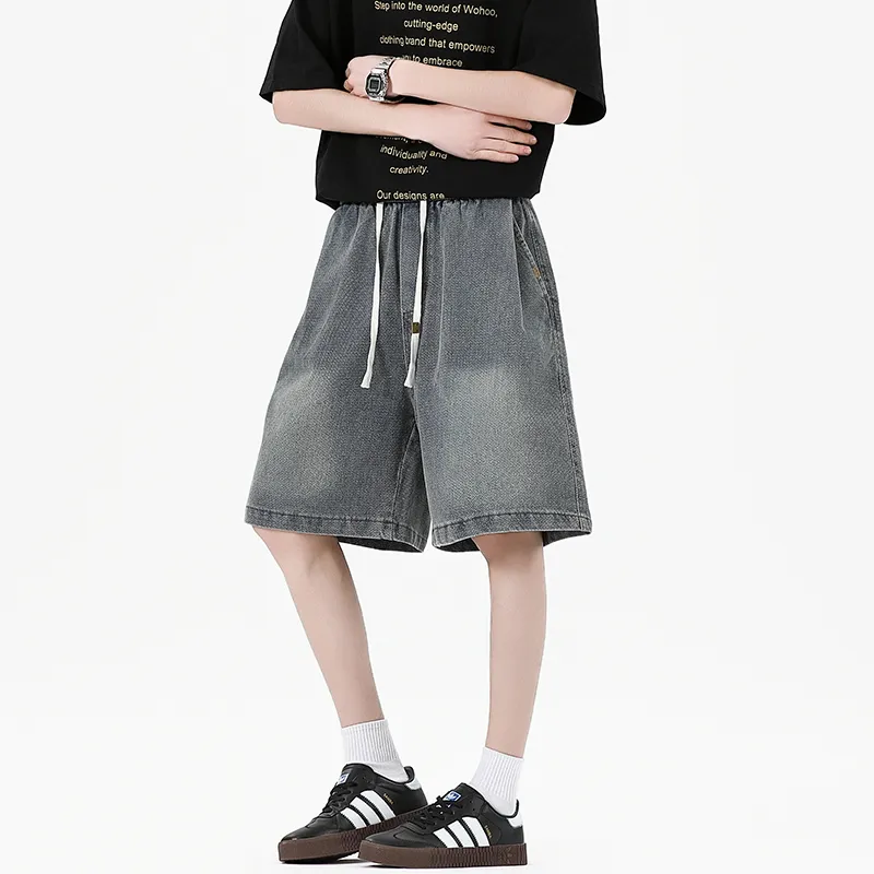Fakeyoung Denim Shorts Unisex-11
