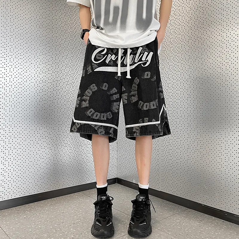 TESTUNG Classic Denim Shorts Unisex-4