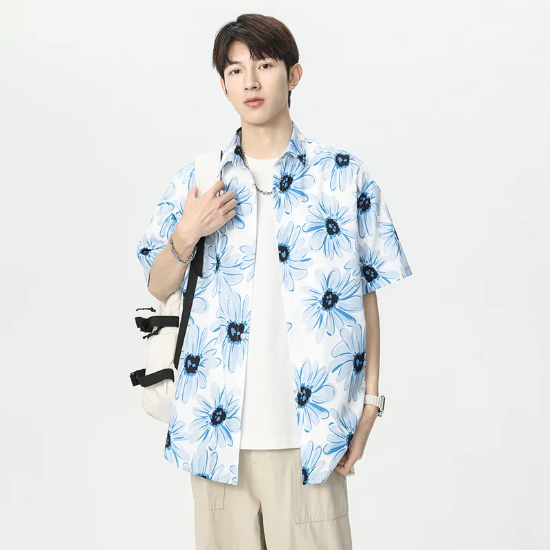 Fakeyoung Shirts Unisex Blue Melody Seedling Floral-4