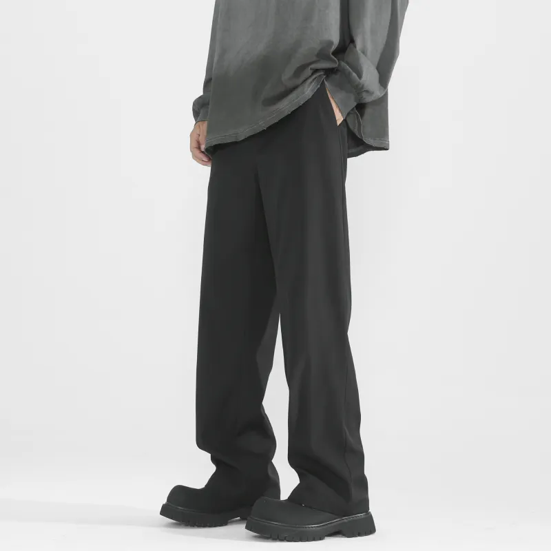 Fakeyoung Casual Pants Unisex Black-2