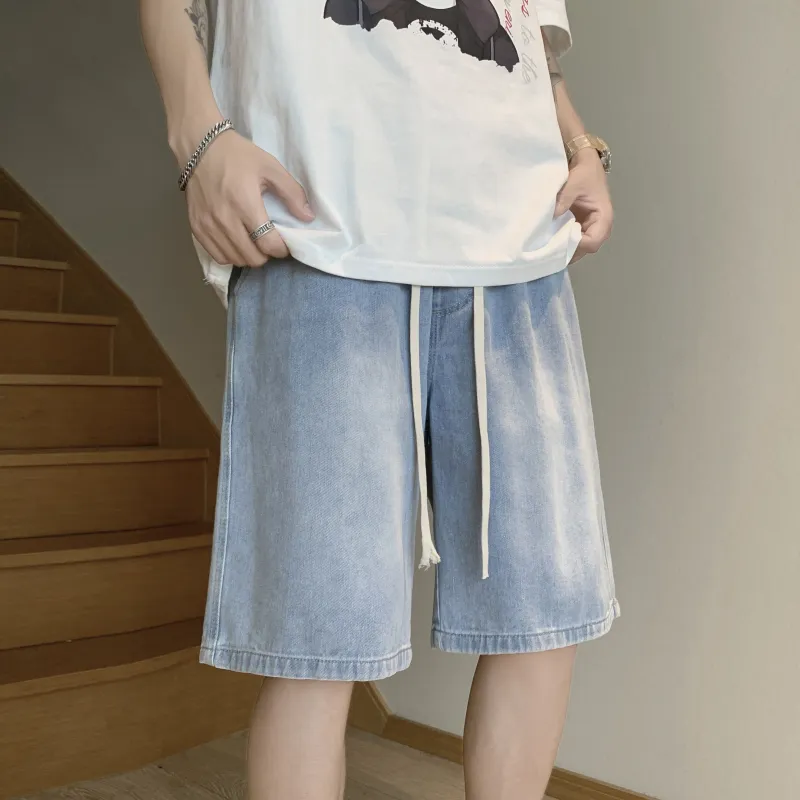 Fakeyoung Denim Shorts Unisex-1
