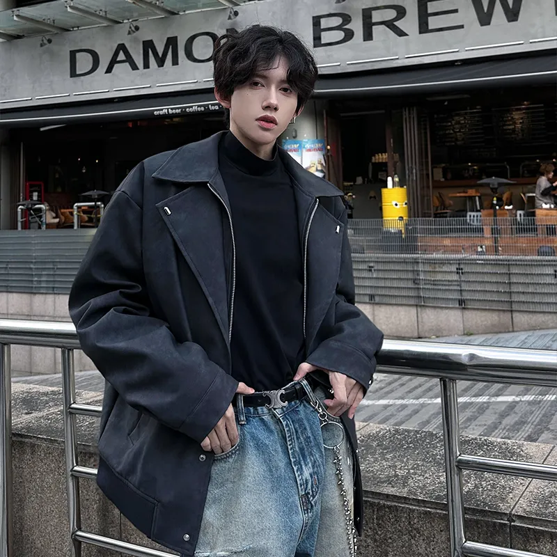 Fakeyoung Leather Jacket Unisex-4