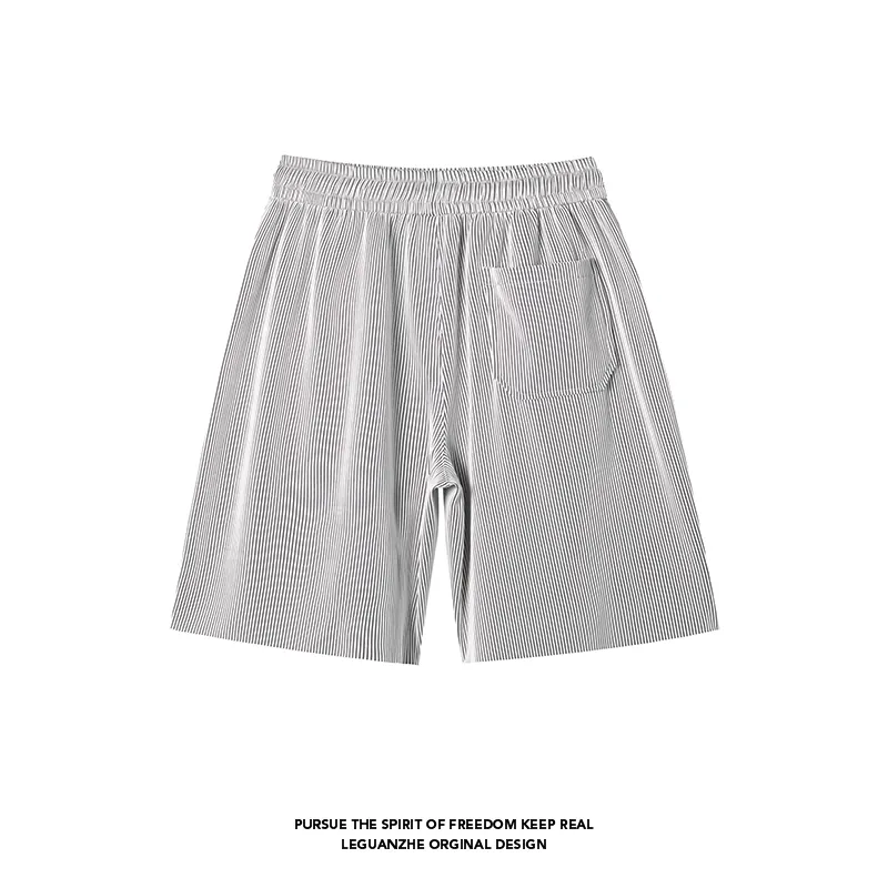 Fakeyoung Casual Shorts Unisex Black/White-1