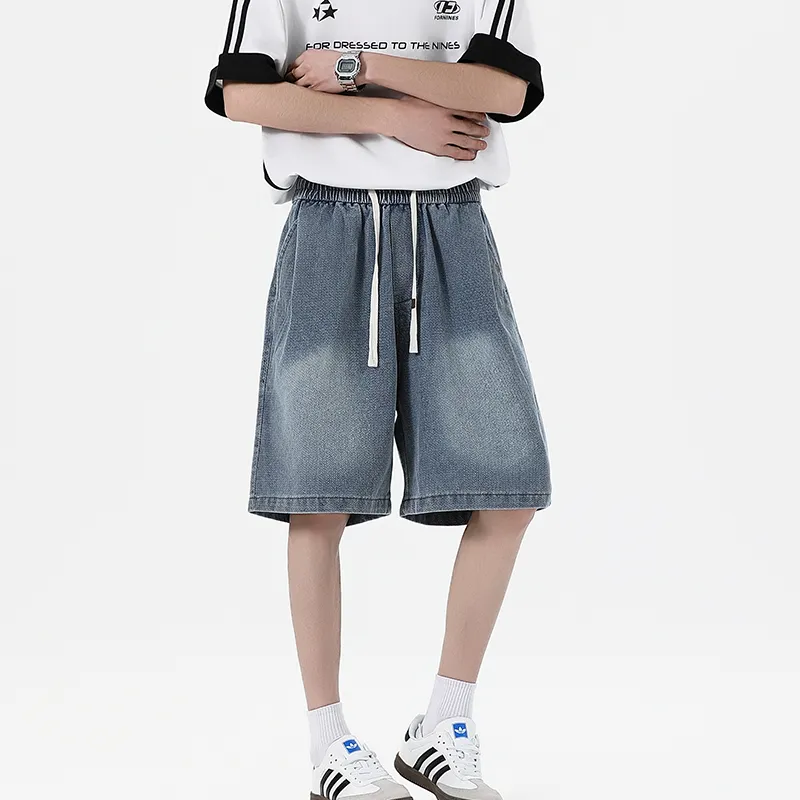 Fakeyoung Denim Shorts Unisex-4