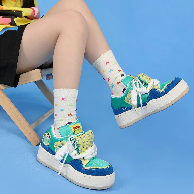 NiuwaStudio Casual Single Shoes Women's Turquoise-8