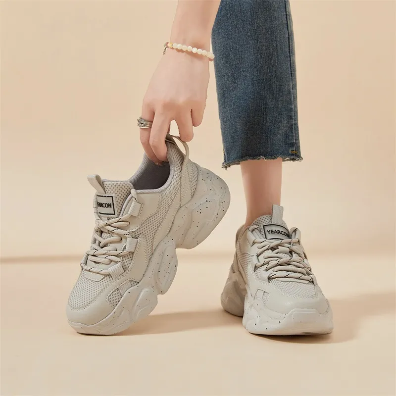 YEARCON Low Top Chunky Sneakers Women's-8