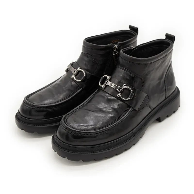 Satchi Ankle Boots Men Black-2