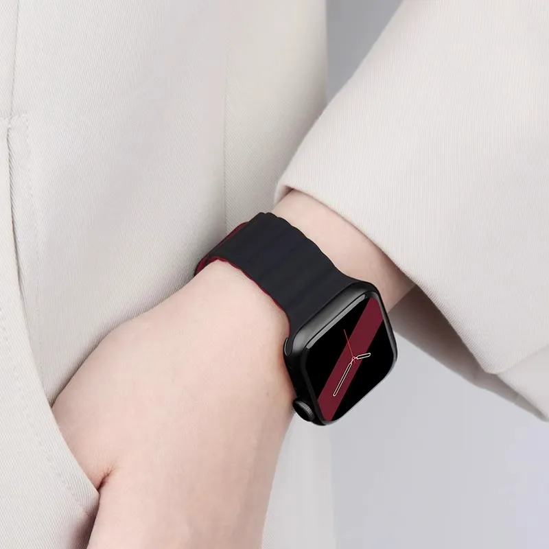 SOUTU Watch Band Apple Compatibility 38/40/41/42/44/45/49mm Silicone Material-19