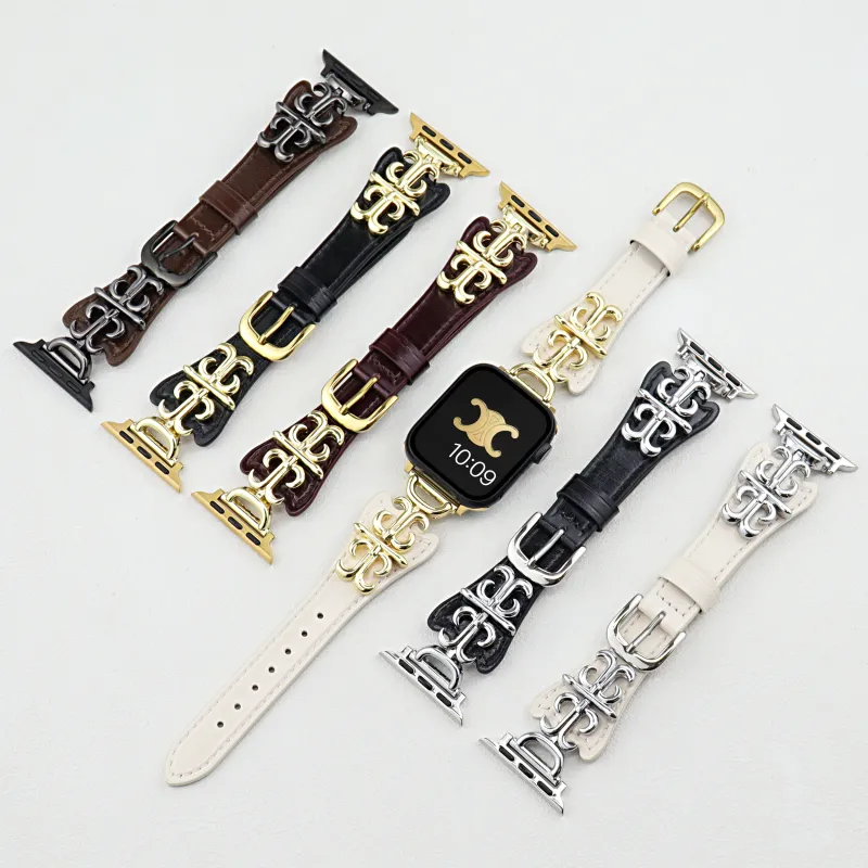 SOUTU Watch Band Apple Compatibility S10/9/8/7/6/5/4/3/2/1/SE Genuine Leather Material-1