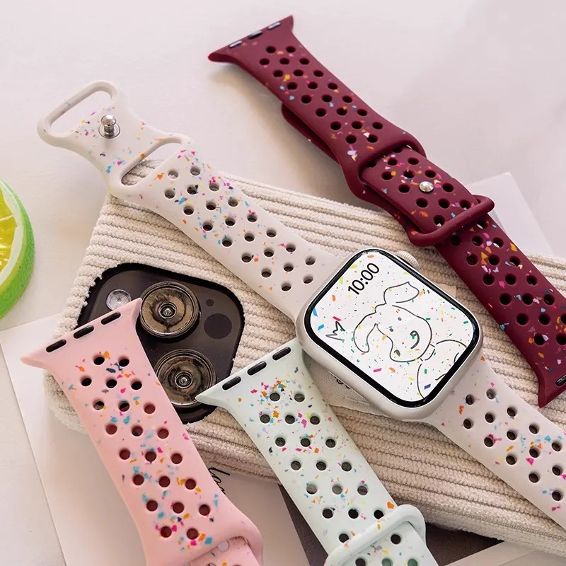 SOUTU Watch Band Apple Compatibility 38/40/41/42/45/49mm Silicone Material-4