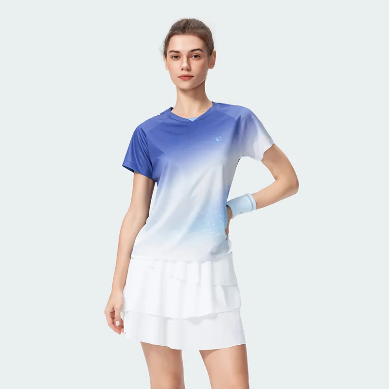 Kawasaki Contest Series Badminton Jersey Women's Mountain Bellflower Purple-2