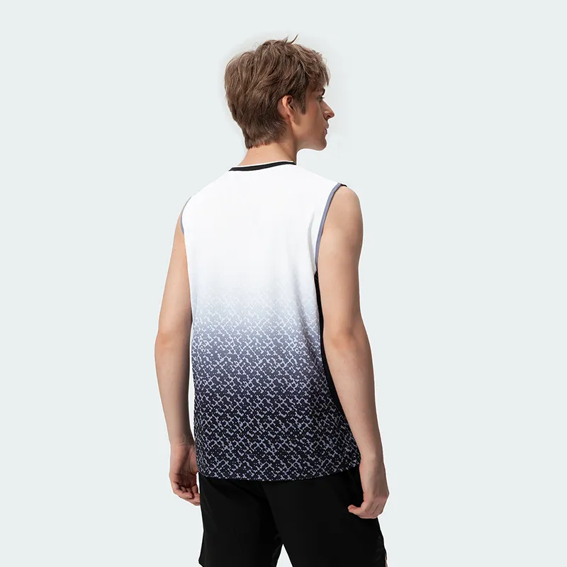 Kawasaki Badminton Jersey Men's Black Gray-1