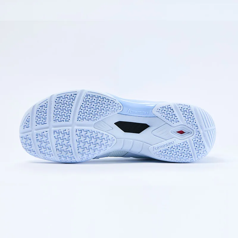 Kawasaki Abrasion Resistant Breathable Coverage Low Top Badminton Shoes Unisex Blue-2