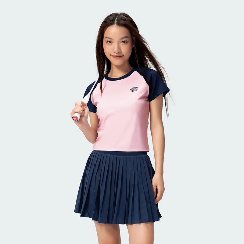 Kawasaki Panda Collection Badminton Jersey Women's Blue Pink-2